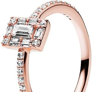 Square Halo Pandora Ring